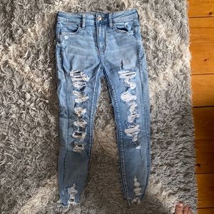 extra short skinny jeans from american eagle